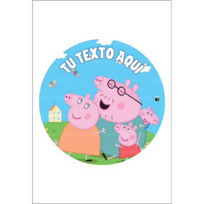 Modelo Círculo nº004- Peppa Pig