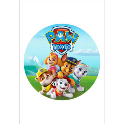 Modelo Círculo nº005- Patrulla Canina Azul