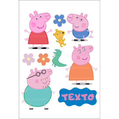 Modelo Figuras nº004 – Peppa Pigo