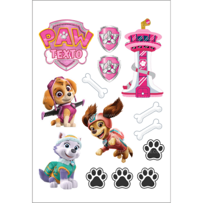 Modelo Figuras nº005.1 – Patrulla Canina Rosa
